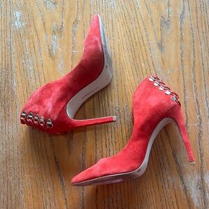 👠🩷🍒BCBG Generation Awesome Super Sexy Vivid Vibrant Pink Stilettos sz9.5
